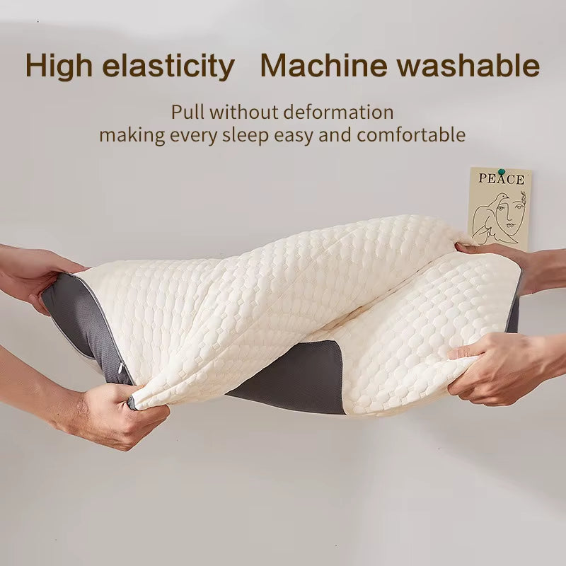 2024 New Neck Pillow Help Sleep and Protect the Neck Cervical Orthopedic Household Soybean Fiber Massage SPA Pillow for Sleeping